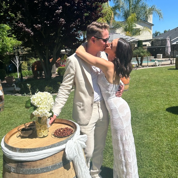 Nightcap Monaco Maxi - Size Small (worn once!) bridal shower dress, white lace - Picture 6 of 6